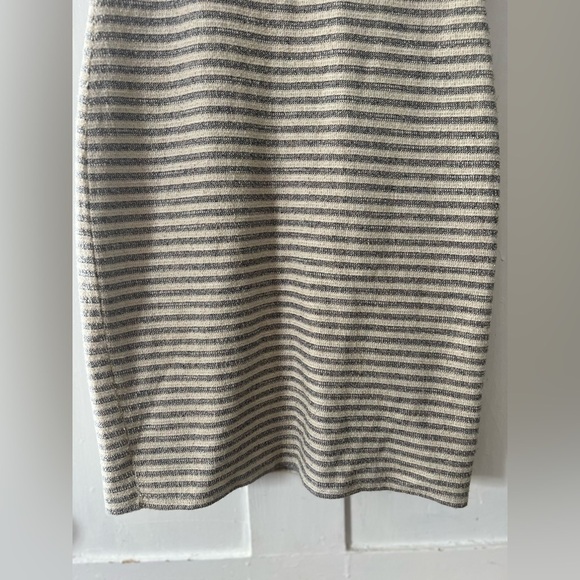 BOGO Reiss Cream & Gray Striped Dress - Picture 6 of 11